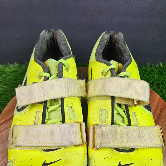 Nike Romaleos 2 Volt Yellow Weightlifting Gym Shoes Straps Men’s Size 10.5 - Picture 8 of 16